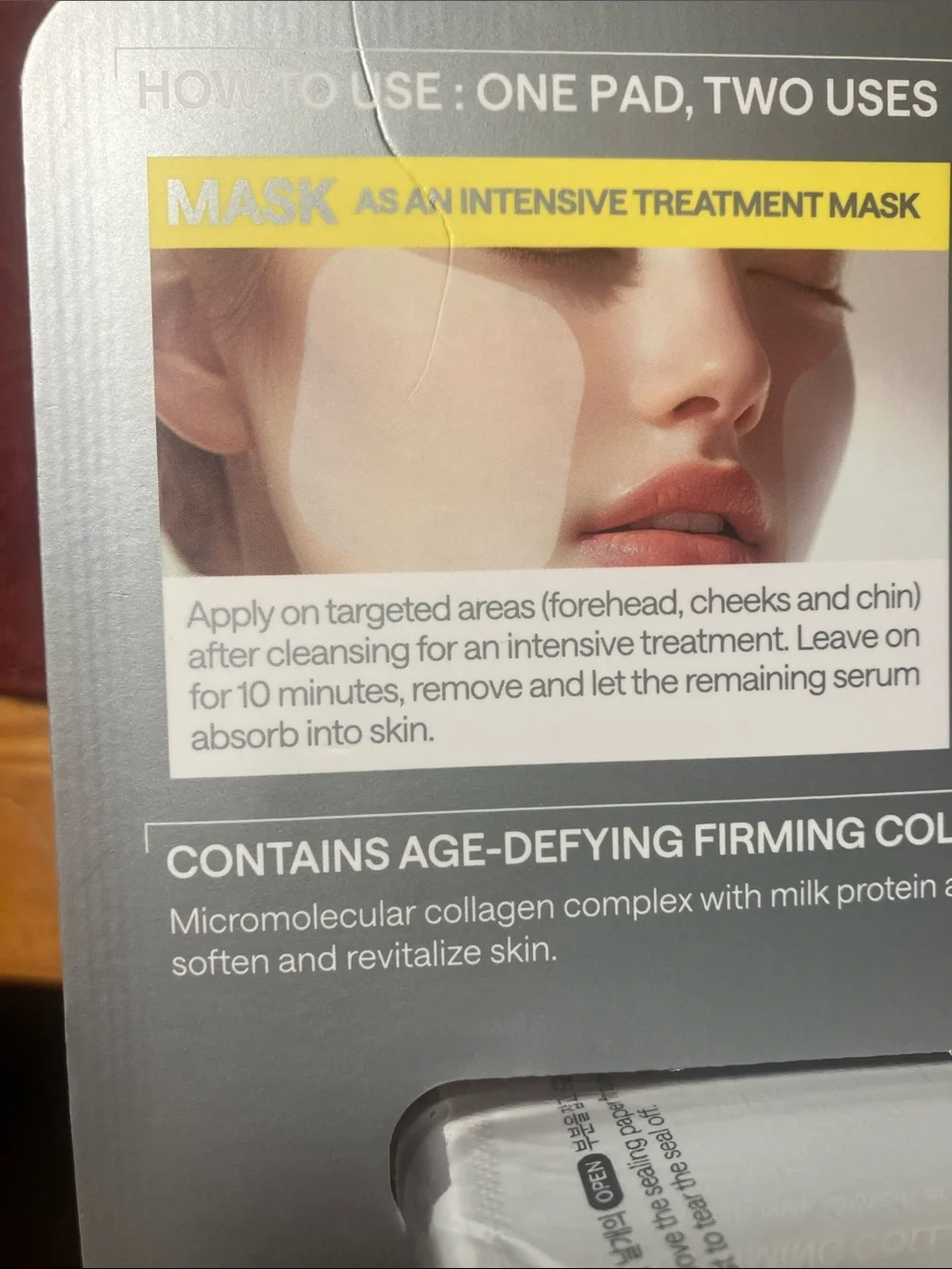 Collagen Ampoule Pad Toner Pads - Pink